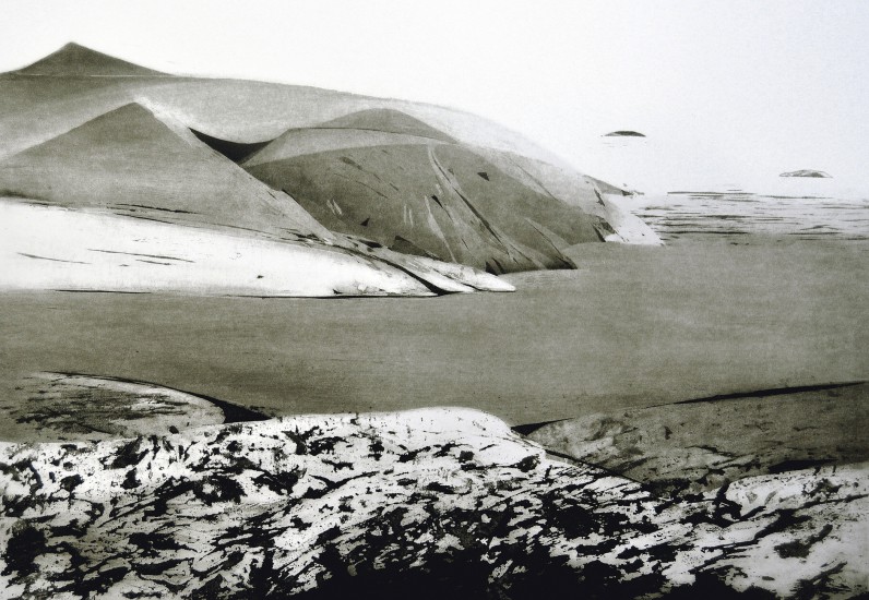Lodowiec II | akwatinta | 47x65cm